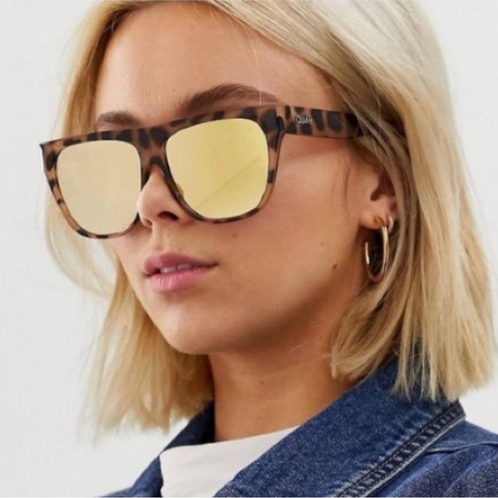 Quay Australia Drama by Day Sunglasses with Tortoiseshell Pattern